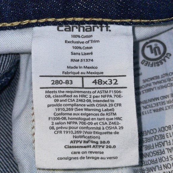 Men’s Carhartt flame resistant work jeans. - Picture 6 of 9